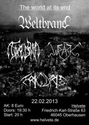 2013-02-22 - The world at its end - Weltbrand, Thyrgrim, Wrack, Frigoris